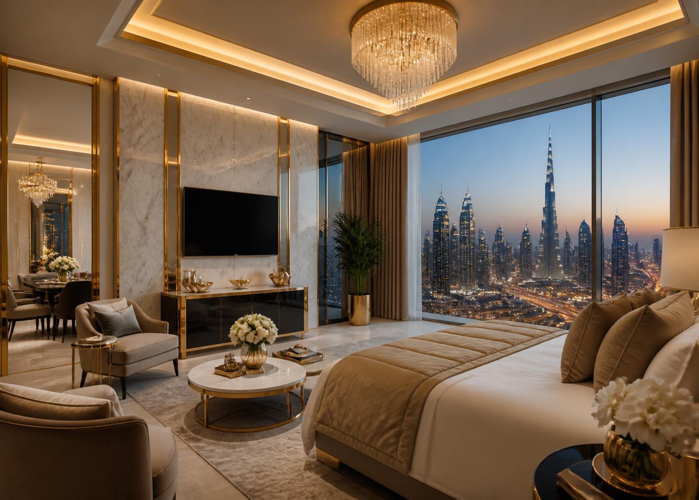 Luxury Dubai hotel room