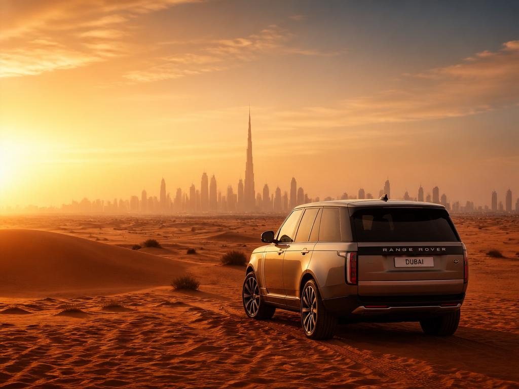 Private Dubai desert tour with city skyline